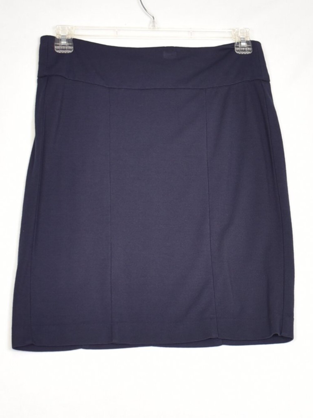 CAbi Women's Navy Blue Pencil Knit Skirt Size 8